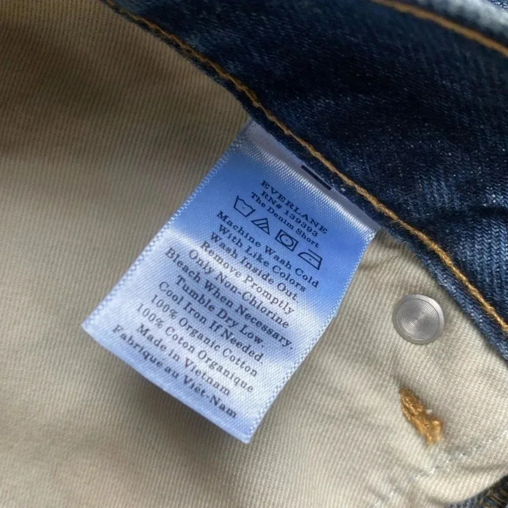 Everlane Dark Blue Jean Shorts - Picture 7 of 10